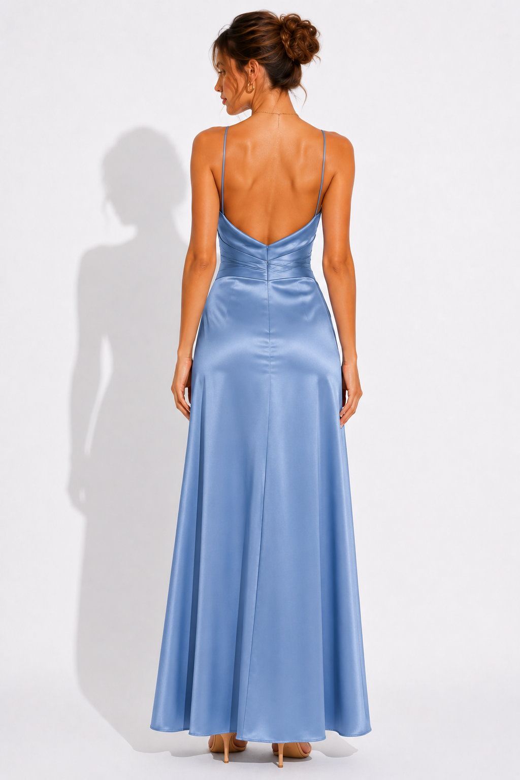 Celina | Satin Maxikjole – Elegant & Tidløs